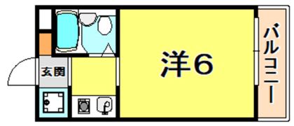 ダイドーメゾン御影3の間取り画像