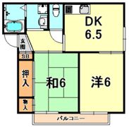 リビング六甲ウエストA棟の間取り画像
