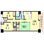 東急ドエル・アルス西明石コーストの間取り画像