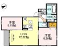 D-ROOM北斎の間取り画像