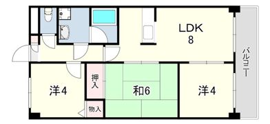 日宝アドニス塩屋の間取り画像