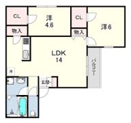 VANTAGE塚口1の間取り画像