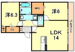サニープレイス塩屋台の間取り画像