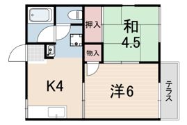 コーポ浦風の間取り画像