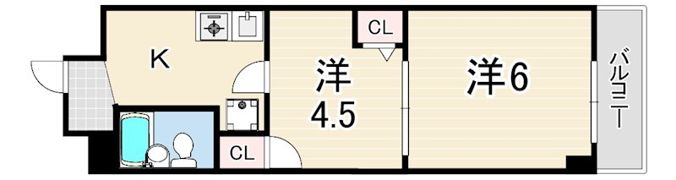 キャッスルコート2の間取り画像