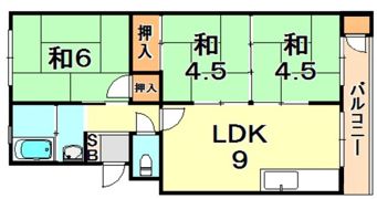 垂水農住7号棟の間取り画像