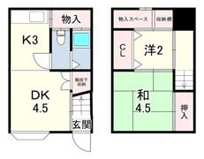 山手テラスハウスの間取り画像