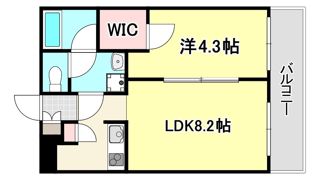 ウェルスクエア芦屋の間取り画像