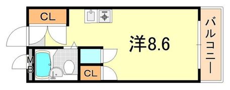 プレジール有瀬の間取り画像