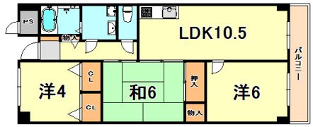 エクセレント今寺の間取り画像