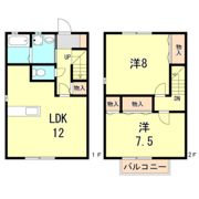 クレールカーサの間取り画像