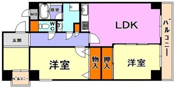 アルカンシェル岡本の間取り画像