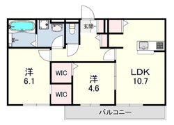 VILLA LE EUPHORIA AKASHI・OKUBOの間取り画像