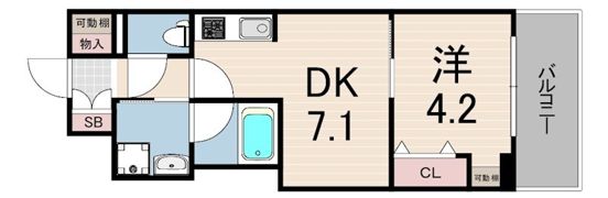 レオンコンフォート神戸駅前の間取り画像