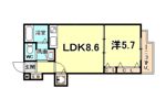 フローラ西宮北口の間取り画像