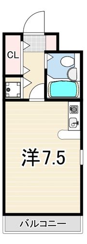 クレスト夙川の間取り画像