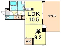 コロナール甲子園の間取り画像