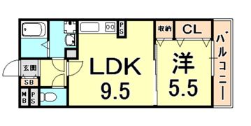 ルノン瓦林の間取り画像