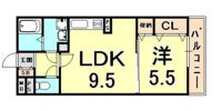 ルノン瓦林の間取り画像