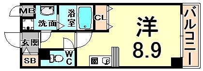 PASEO三軒寺通りの間取り画像