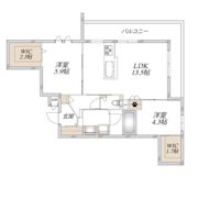 （仮称）尼崎市塚口本町2丁目ヘーベルメゾンの間取り画像