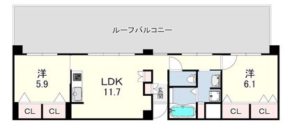 KDXレジデンス甲南山手の間取り画像