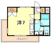 YKハイツ舞子坂の間取り画像