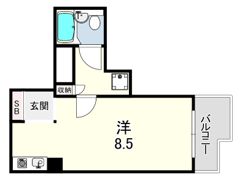 ライオンズマンション新神戸の間取り画像