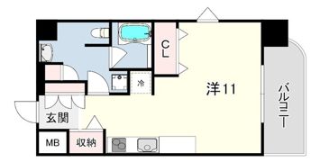 オークメゾン新神戸の間取り画像