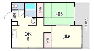 霞ヶ丘ビレッジ88の間取り画像