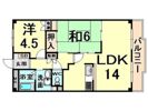 ロワイヤル百合の間取り画像