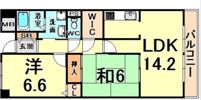 ヴィラ安堂寺2の間取り画像