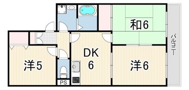 ヴァンベールA棟の間取り画像