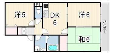 ヴァンベールA棟の間取り画像