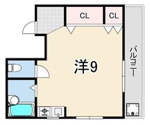 ビバリーヒルズ熊内の間取り画像