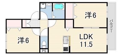 パイン ハイアットの間取り画像