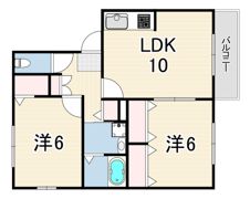 パイン ハイアットの間取り画像