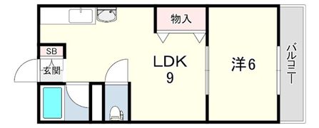 千鳥が丘コーポの間取り画像