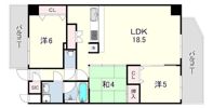LADOUCEUR西宮北口の間取り画像
