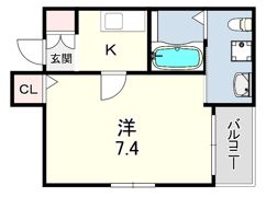 ワコーレヴィータ大開ステーシアの間取り画像