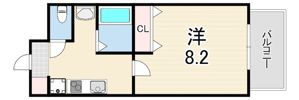 ラ・ヴィラ春日野道の間取り画像