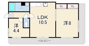 ビラユニオン垂水の間取り画像