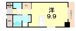 ジアコスモ神戸三宮の間取り画像
