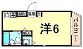 ロイヤルメゾン西宮北口8の間取り画像