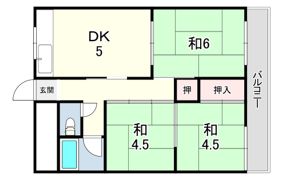 コーポ松豊の間取り画像