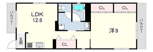 マンションみやけの間取り画像