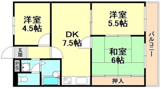 シャトー第一土山の間取り画像