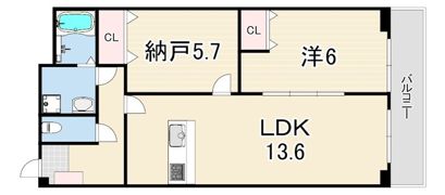 甲子園一番館の間取り画像
