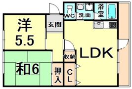 第二ハイツタカオの間取り画像