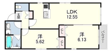 ウェルマージュ岡本の間取り画像